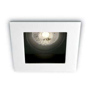 ARO MOVIL RECESADO DARK LIGHT CUADRADO SOCKET GU10 PARA MR16 LED