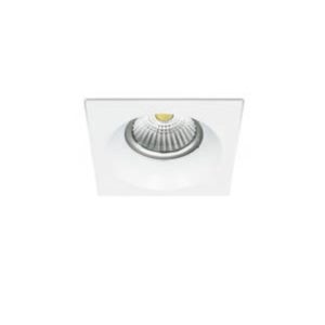 ARO FIJO SEMI-RECESADO CUADRADO BLANCO SOCKET GU10 PARA MR16 LED