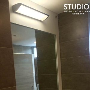 Aplique DELTA, OfficeLine,60cm, Chasis Aluminio y difusor PMMA, para STRIP o B