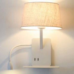 Aplique Book, Blanco, 1E27   1 LED 3W-120v     W250*H385*D230mm