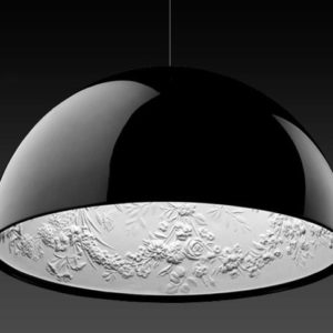 Colgante CASANDRA, negra, E27, F600mm