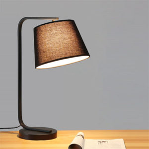 Lampara de mesa ILSE, negra,1 x  E27, H550*D350mm