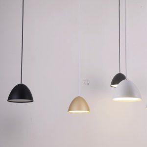 Colgante PETRA, blanca, 1 LED 7W, H120*D120mm