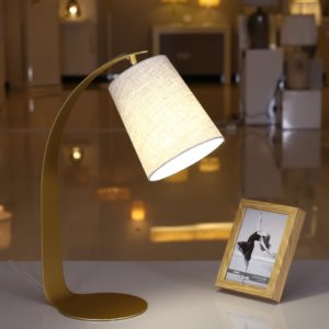 Lampara de mesa SABRINA, dorada, 1 x E27, H540*D360mm