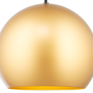 COLGANTE POMPA VINTAGE, DORADO/BLANCO/NEGRO, E27 LED 