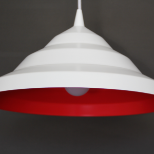 COLGANTE VINTAGE 131A BLANCO, ROJO, BLANCO