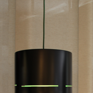 COLGANTE BILLA, NEGRO-VERDE, E27, 120V VINTAGE, CABLE VERDE 