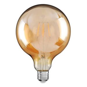 FOCO EFFIZIENT LED VINTAGE, BOLA  A ,4W, 2200K, E27,120V, AMBAR, DIM