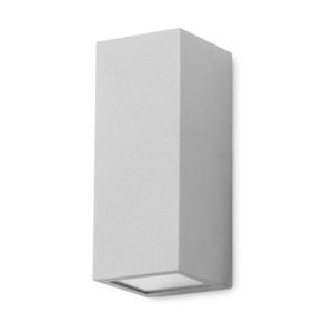 APLIQUE CUBE GRIS, 2 E27 PAR 30, MAX 75W