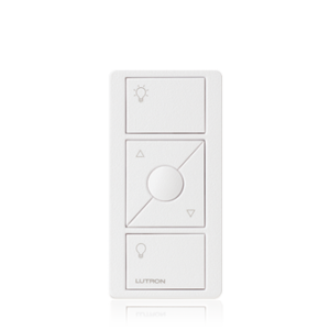 PICO, BOTONERA  RF,  3 BOT,  LIGHT ICON, GLOSS WHITE, LUTRON